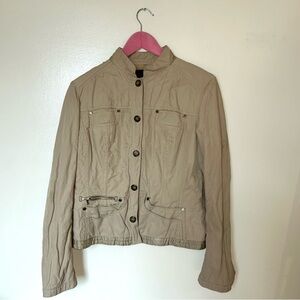 Tan Military-style Jacket